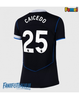 Chelsea Moises Caicedo #25 Tricou Fotbal Replică 2025-26 Femei Treilea